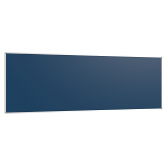 Wandtafel Stahlemaille blau, 300x100 cm, ohne Kreideablage, 